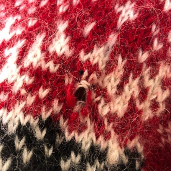 Vintage Chelsea Cambell for Charter Club Wool Mohair Heavy Sweater Women's M - Picture 9 of 13